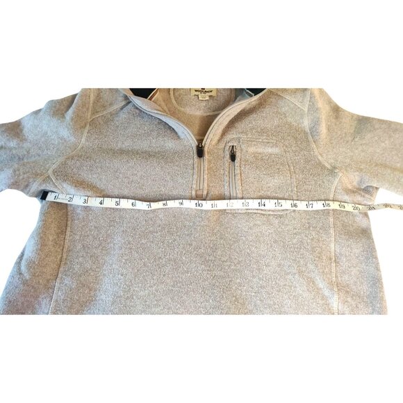 Woolrich Angler Men's Medium Beige 1/4 Zip Polyester Casual Pullover Sweater Top - Picture 7 of 10